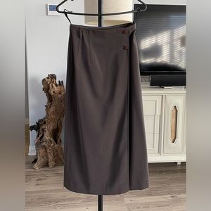 Size 2 High Waisted Faux Wrap Skirt